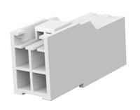 176284-1 TE Connectivity, AMP Universal Power Female Connector Housing, 3.96mm Pitch, 4 Way, 2 Row