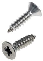 180-724 RS PRO Plain Stainless Steel Countersunk Head Self Tapping Screw, N°10 x 3/4in Long 19mm Long