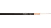 c123 Tasker 1 Core Microphone Cable, 1x0.25 mm² CSA Screened, 4.5mm od, 100m, Black