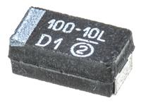 593d107x9010c2te3 Vishay 100μF MnO2 Tantalum Capacitor 10V dc, 593D Series