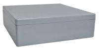 190-1845 RS PRO Grey Fibreglass Reinforced Polyester General Purpose Enclosure, IP66, Grey Lid, 400 x 405 x 201mm