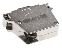 fmk5-k201-1731110064 FCT from Molex FMK Series Die Cast Zinc Angled D Sub Backshell, 50 Way, Strain Relief