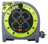 889-2488 RS PRO 15m 4 Socket Type G - British Cable Reel Open Reel, 240 V