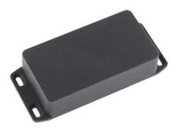1590bflbk Hammond 1590 Series Black Die Cast Aluminium Enclosure, IP54, Flanged, Black Lid, 113 x 60 x 31mm