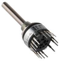 mrje3-404 TE Connectivity, 4 Position 3PST Rotary Switch, 400 mA @ 20 V, Through Hole