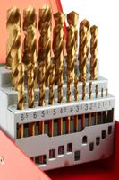 213-512 RS PRO 25-Piece Twist Drill Bit Set for Metal, 13mm Max, 1mm Min, HSS-G Bits