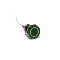 mc19mobgr Bulgin Capacitive Switch Momentary NO,Illuminated, IP68 Black Anodised