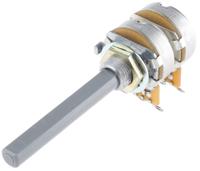 27esa103mmf50nf TE Connectivity 27 10kΩ Rotary Potentiometer 2-Gang Panel Mount, 27ESA103MMF50NF