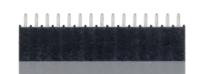 ssw-115-01-t-s Samtec SSW Series Straight Through Hole Mount PCB Socket, 15-Contact, 1-Row, 2.54mm Pitch, Solder Termination