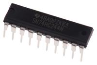 sn74hc244n Texas Instruments SN74HC244N Octal-Channel Buffer & Line Driver, 3-State, 20-Pin PDIP
