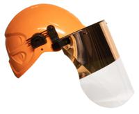 s770-9946566 Centurion Safety Clear Flip Up High Heat Face Shield with Face Guard , Resistant To Chemical, Heat, Oil, Petrol