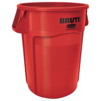 fg264360red Rubbermaid Commercial Products Vented Brute 44gal Red Resin Waste Bin