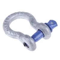 193-039 RS PRO Bow Shackle, Zinc Plated Steel, 0.5t