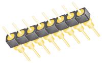 bbs-108-g-a Samtec BBS Series Straight Through Hole Pin Header, 8 Contact(s), 2.54 mm Pitch, 1 Row, Unshrouded