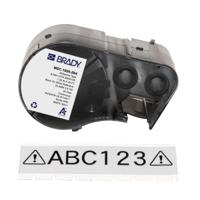 m5c-1000-584 Brady B-584 on Black on White Label, 25.40 mm Width