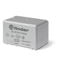662290124000 Finder PCB Mount Power Relay, 12V Coil, 30A Switching Current, DPDT