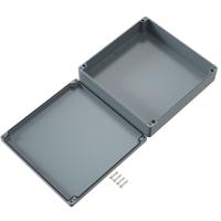 02363609 Rose Polyester Standard Series Grey Glass Fibre Reinforced Polyester Enclosure, IP66, IK08, Grey Lid, 360 x 360 x 91mm