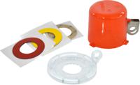 130820 Brady Red 1-Lock Polycarbonate Push-button & Rotary Switch Lockouts, 7.00mm Shackle