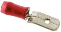 140896-2 TE Connectivity PIDG FASTON .250 Red Insulated Male Spade Connector, Tab, 5.14mm² Tab Size, 0.5mm² to 1mm²
