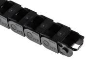07160180 Igus 7, e-chain Black Cable Chain - Flexible Slot, W22.5 mm x D15mm, L1m, 18 mm Min. Bend Radius, Igumid G