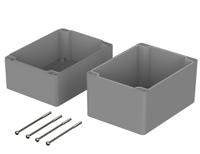 03246000 Bopla Euromas Series Light Grey ABS Enclosure, IP66, Light Grey Lid, 160 x 120 x 140mm
