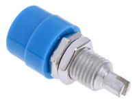 930176102 Hirschmann Test & Measurement Blue Female Banana Socket, 4 mm Connector, Solder Termination, 32A, 30 V ac, 60V dc, Tin