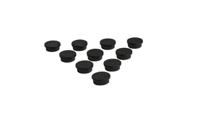 rm765blk Eclipse Button Magnet 20mm Ferrite, 0.3kg Pull