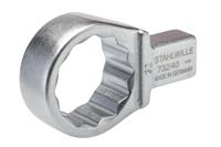 58224032 STAHLWILLE 732/40 Series Crow Ring Ring shell Tool, 32 mm, 14 x 18mm Insert, Chrome Finish