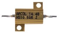 hs10-50r-j Arcol, 50Ω 10W Wire Wound Chassis Mount Resistor HS10 50R J ±5%