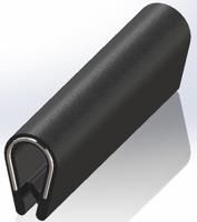 619-1534 RS PRO Black PVC Edge Protection, 20m