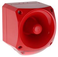 pnc-0024 Klaxon PNC Series Red Sounder Beacon, 10 → 60 V dc, IP66, Side Mount, 113dB at 1 Metre