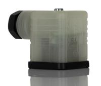 934425002-gdml-2016-led-230-ye-black Hirschmann GDML 2P+E DIN 43650 A, Female Solenoid Valve Connector with Indicator Light, 250 V Voltage