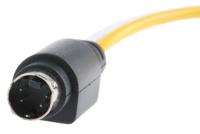 110-028-919 Van Damme Male 4 Pin mini-DIN to Female BNC x 2 DIN Cable 150mm