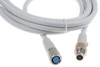 3-1437720-8 TE Connectivity Female 8 way M9 to Male 8 way Sensor Actuator Cable, 3 m