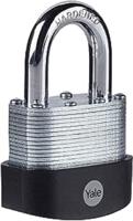 y125b601331 Yale Padlock Brass, Steel Steel Padlock, 11mm Shackle, 66mm Body