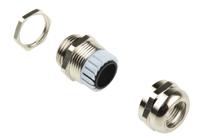 831-9024 RS PRO Metallic Nickel Plated Brass Cable Gland, M20 Thread, 8mm min., 14mm max., IP68
