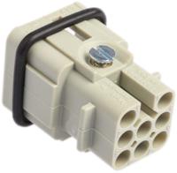 09360083001 HARTING Heavy Duty Power Connector Insert, 10A, Male, Han D Series, 8 Contacts