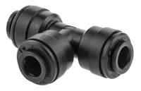pm0206e John Guest PM Series Tee Tube-to-Tube Adaptor Push In 6 mm, Push In 6 mm to Push In 6 mm, Tube-to-Tube Connection Style