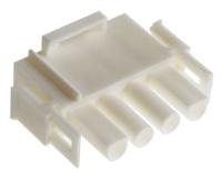 350779-4 TE Connectivity, Universal MATE-N-LOK Male Connector Housing, 6.35mm Pitch, 4 Way, 1 Row