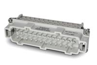 c14610a0240021 Amphenol Industrial Heavy Duty Power Connector Insert, 16A, Male, C146 Series, 24 Contacts