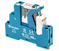 4c0190120050spa Finder 4C Series Interface Relay, DIN Rail Mount, 12V dc Coil, SPDT, 1-Pole