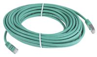 411-302 RS PRO, 10m Cat6, Green RJ45 to Male RJ45 Male, S/FTP Shielded, Terminated PVC Sheath