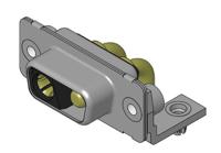 f2w2sc-1343-1731071323 FCT from Molex 173107 2 Way Right Angle D-sub Connector Socket, 6.86mm Pitch, with 4-40 Screw Locks