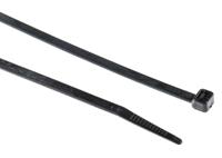 811-1779 RS PRO Cable Tie, Flame Retardant, 203mm x 4.8 mm, Black Nylon, Pk-100
