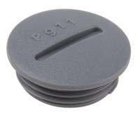 hpp11-sl080 Alpha Wire Blanking Plug, PG11, Chloroprene Rubber (O-Ring/Seal), Polyamide, 22mm Diameter, Threaded