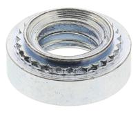 827-653 RS PRO Clear Passivated, Zinc Steel Clinch Nut, M5