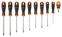 b219010 Bahco B219.010 Phillips; Pozidriv; Slotted; Square Screwdriver Set, 10-Piece