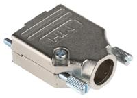 mhdtzk9-ra-k MH Connectors MHDTZK-RA Series Zinc D Sub Backshell, 9 Way, Strain Relief