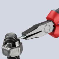 20-02-140 Knipex 20 02 140 Nose pliers, 140 mm Overall, Flat, Straight Tip, 28mm Jaw
