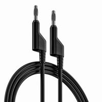 261-6517 RS PRO Test Leads, 10A, 1000V, Black, 500mm Lead Length